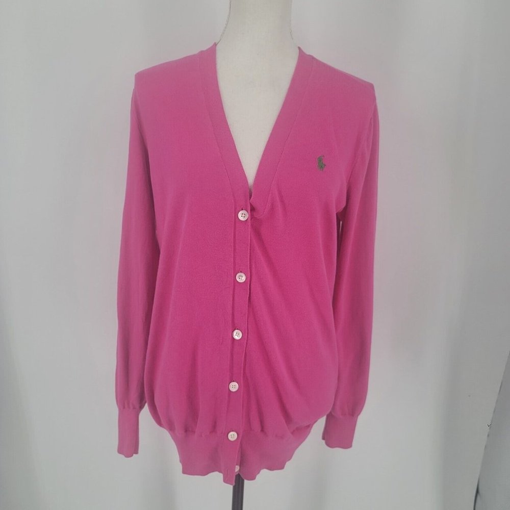 Ralph Lauren Pink Cardigan Sweater